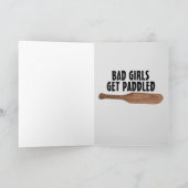 CARTE PADDDLING DISCIPLINE DOMESTIQUE POUR FEMME (Intérieur)