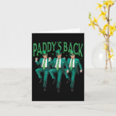 Carte Paddle Dancing Trump Jour de la Saint Patrick Iris (Fleur jaune)