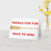 Carte Paddle for Fun, Course to Win! (Fleur jaune)