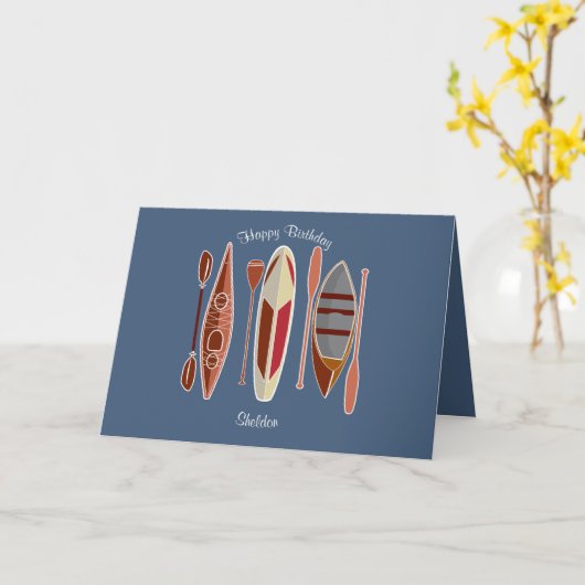 Carte Paddle Passion (Fleur jaune)