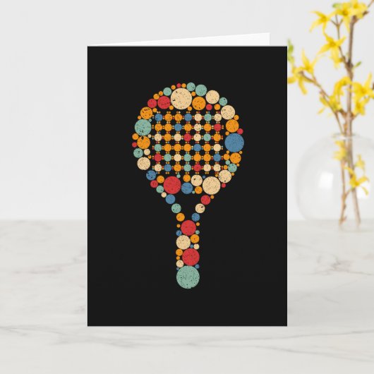 Carte Paddle Tennis (Fleur jaune)