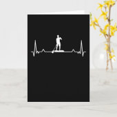 Carte Paddleboard Stand Up Paddle Heartbeat (Fleur jaune)