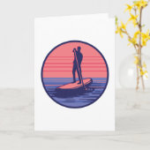 CARTE PADDLEBOARD STANDUP (Fleur jaune)