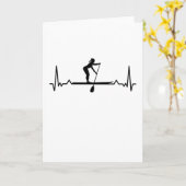 Carte Paddleboard Sup Girls Heartbeat Gift (Fleur jaune)