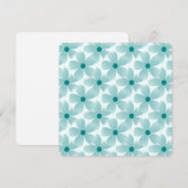 Carte Padrão floral verde. (Devant / Derrière)