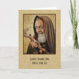 Carte Padre Pio Prêtre et Stigmatiste