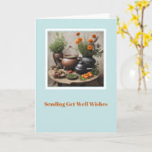 Carte Pagan Get Well Card (Fleur jaune)