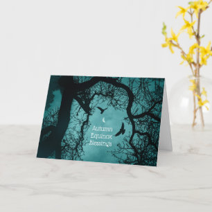 Carte Pagan Holiday Automne Equinox Mabon Bénédictions