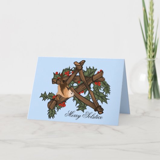 Carte Pagan Yule Solstice Card (Devant)