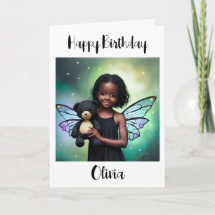 Carte Page couleur d'anniversaire personnalisée pour fil