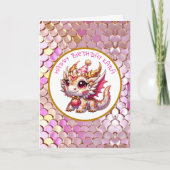 Carte Page de coloriage à thème Dragon | Anniversaire de (Devant)