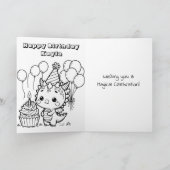 Carte Page de coloriage à thème Dragon | Anniversaire de (Intérieur)