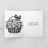 Carte Page de coloriage de Noël de l'ancienne ferme (Intérieur)