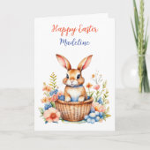 Carte Page de coloriage Happy Easter Plus personnalisée (Devant)