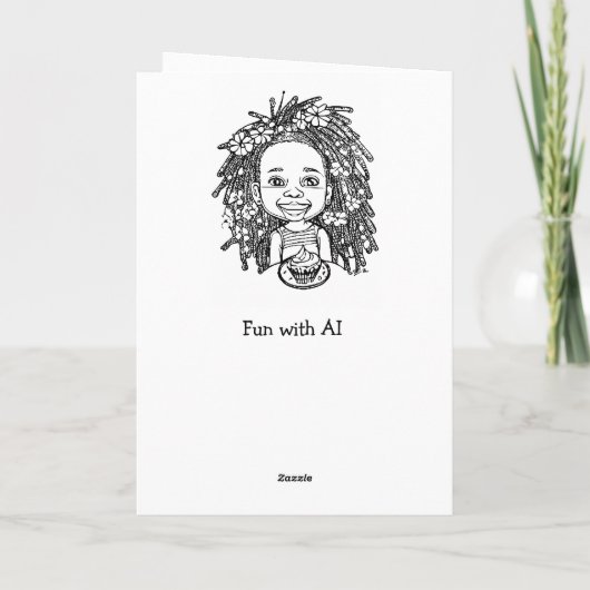 Carte Page de couleur Anniversaire (Dos)