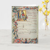 Carte Page de notation musicale avec historiated (Fleur jaune)