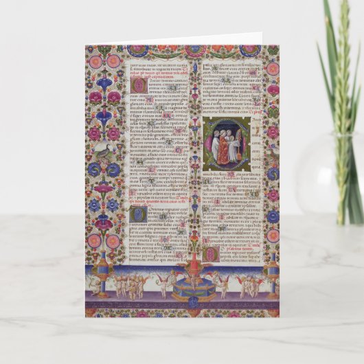 Carte Page éclairée du Livre des Psaumes (Devant)