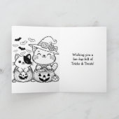 Carte Page Halloween chauve-souris et coloration pour en (Intérieur)