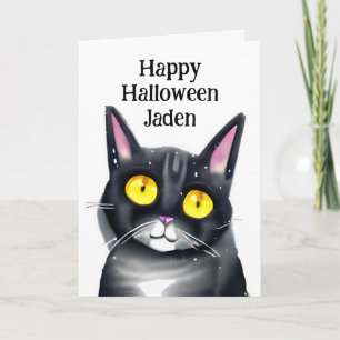 Carte Page Halloween heureux et personnalisées avec colo