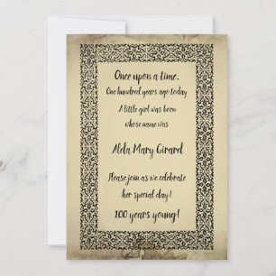 Carte Page livre d'antiquités Centenaire 100e anniversai