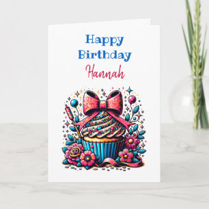 Carte Page personnalisée Cupcake and Coloring Anniversai