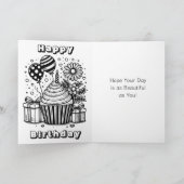 Carte Page Personnalisée de l'anniversaire de la nièce e (Intérieur)