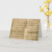 Carte Pages du score 'de l'art du Fugue (Fleur jaune)