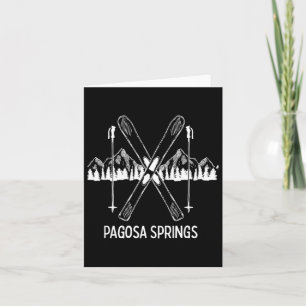 Carte Pagosa Springs Colorado Montagnes Rocheuses Ski Sn