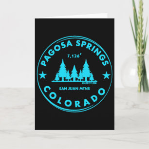 Carte Pagosa Springs Colorado Ville de Montagne - Oiseau