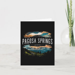 Carte Pagosa Springs Mountains Colorado Randonnées en pl