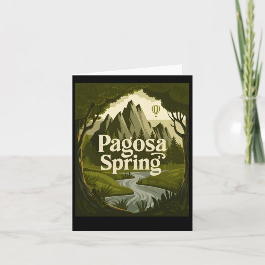 Carte Pagosa Springs - Une Oasis cachée ! Autocollant (Devant)