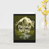 Carte Pagosa Springs - Une Oasis cachée ! Autocollant (Fleur jaune)