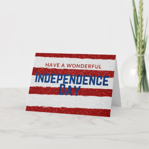 Carte Pailletée de la Fête de l'Indépendance