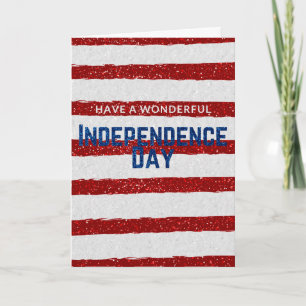 Carte Pailletée de la Fête de l'Indépendance