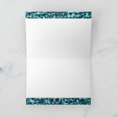 Carte Paillettes bleues de Faux d'Aqua pour la plage (Intérieur)