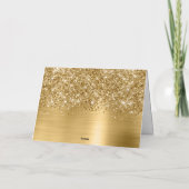 Carte Paillettes dorées Glam 40 et Fabuleuse (Dos)