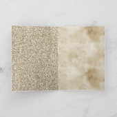 Carte Paillettes Violet Aqua Or (Intérieur)