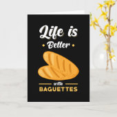 Carte Pain Baguette Dit Drôle (Fleur jaune)
