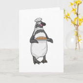 Carte Pain Baker Penguin (Fleur jaune)