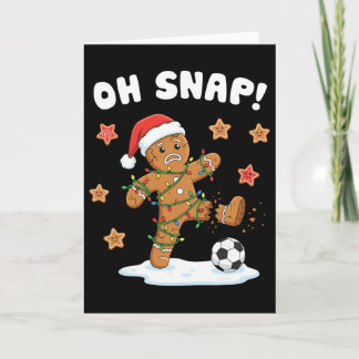 Carte Pain d'épice de Noël Oh Snap Cookie Noël Vacances 