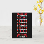 Carte Pain Is Acceptable - Quitting Is Not - Gym Shirts  (Fleur jaune)