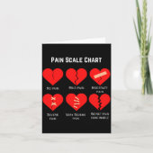 Carte Pain Scale Chart Design For Funny Valentines Day  (Devant)