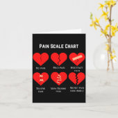 Carte Pain Scale Chart Design For Funny Valentines Day (Fleur jaune)