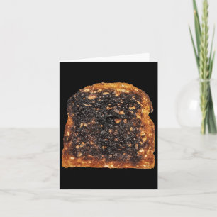 Carte Pain Toast Brûlé Correspondant Costume d'Halloween