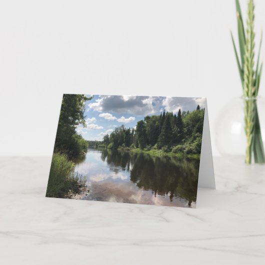 Carte Paint River Michigan Blank Greeting Card (Devant)