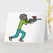 Carte Paintball (Fleur jaune)