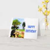 Carte Paintball au printemps (Fleur jaune)