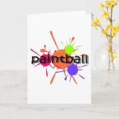 Carte Paintball frais (Fleur jaune)