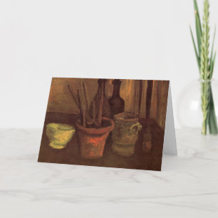 Carte Paintbrusks Still Life en Pot par Vincent van Gogh