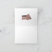 Carte Painted American Flag on Rustic Wood Texture (Intérieur)
